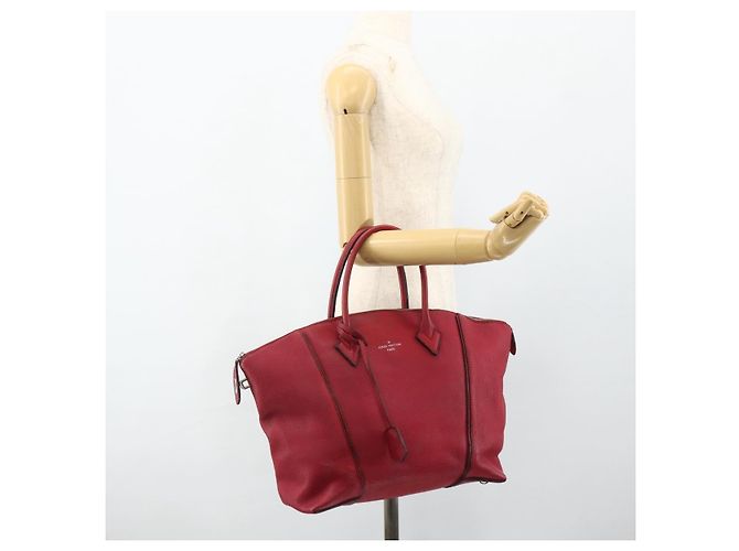 LOUIS VUITTON Borsa a Mano Lockit MM in Pelle Fran Boise M94595 LV Auth bs34701 - vista 25