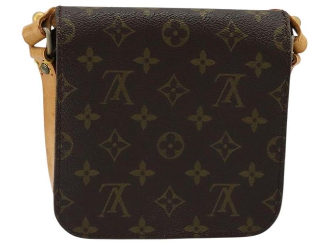 LOUIS VUITTON Borsa a Spalla Monogram Cartouchiere PM M51254 LV Auth 176339 Monogramma - vista 3