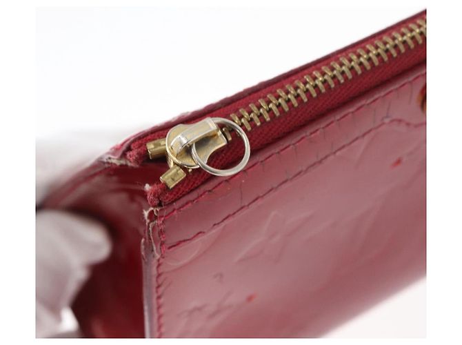 LOUIS VUITTON Trousse Pouch Monogram Vernis Pomme D'amour M93568 LV Auth 176959 Vermelho - vista 12
