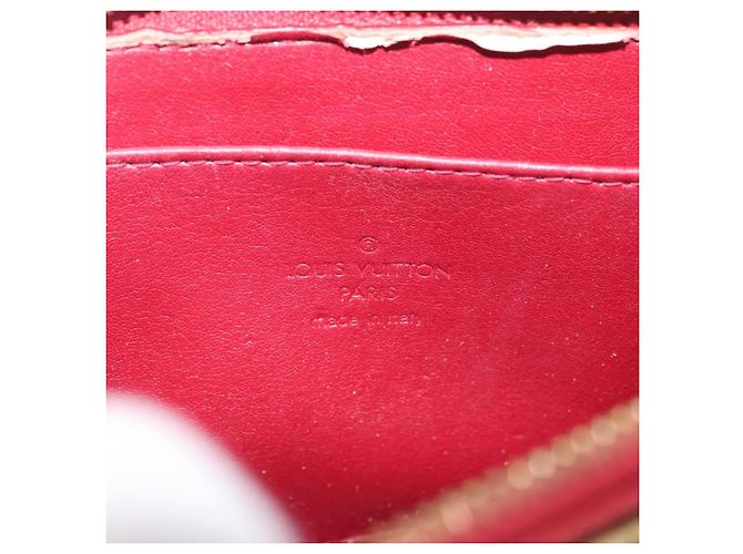 LOUIS VUITTON Trousse Pouch Monogram Vernis Pomme D'amour M93568 LV Auth 176959 Vermelho - vista 15
