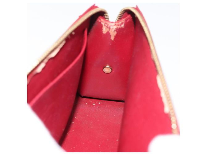 LOUIS VUITTON Trousse Pouch Monogram Vernis Pomme D'amour M93568 LV Auth 176959 Vermelho - vista 18