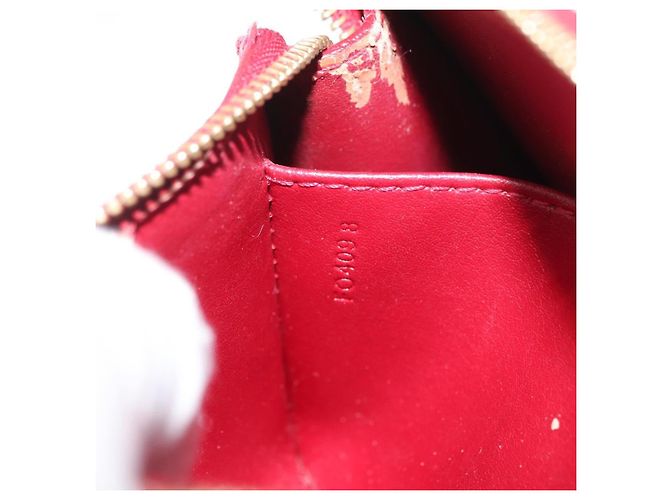 LOUIS VUITTON Trousse Pouch Monogram Vernis Pomme D'amour M93568 LV Auth 176959 Vermelho - vista 21