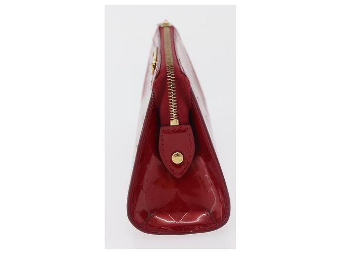 LOUIS VUITTON Trousse Pouch Monogram Vernis Pomme D'amour M93568 LV Auth 176959 Vermelho - vista 4