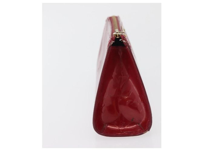 LOUIS VUITTON Trousse Pouch Monogram Vernis Pomme D'amour M93568 LV Auth 176959 Vermelho - vista 5