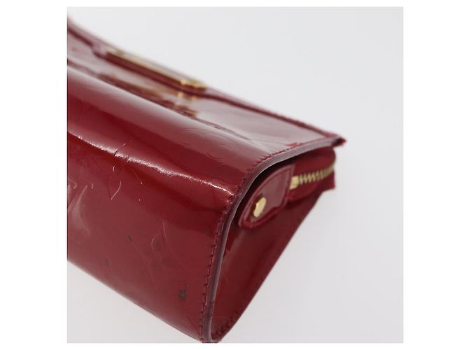 LOUIS VUITTON Trousse Pouch Monogram Vernis Pomme D'amour M93568 LV Auth 176959 Vermelho - vista 9
