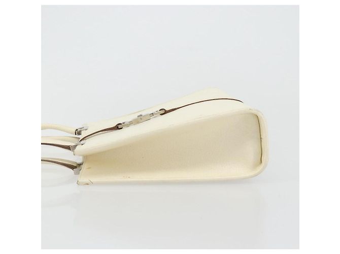 Borsa a mano GUCCI Jackie in pelle avorio argento 002 1065 Auth ep14245 Crudo - vista 5