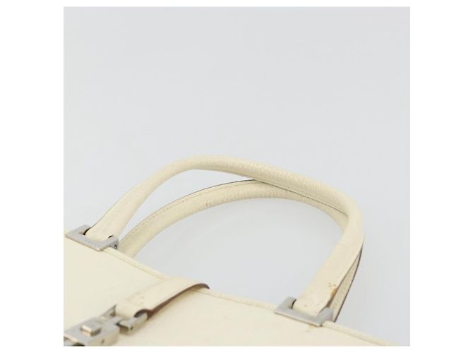Borsa a mano GUCCI Jackie in pelle avorio argento 002 1065 Auth ep14245 Crudo - vista 8