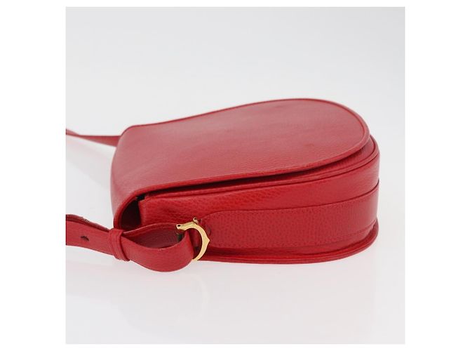 CARTIER Must Line Borsa a Spalla in Pelle Rossa Oro Auth 176870A Rosso D'oro - vista 5
