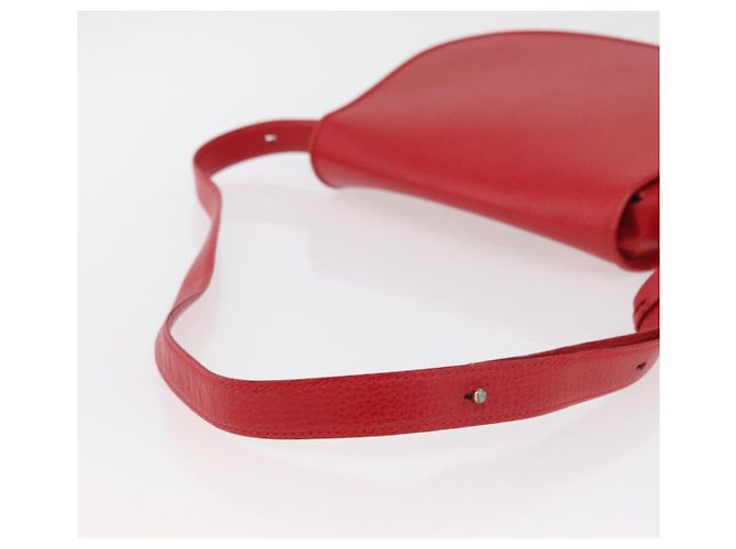 CARTIER Must Line Borsa a Spalla in Pelle Rossa Oro Auth 176870A Rosso D'oro - vista 7