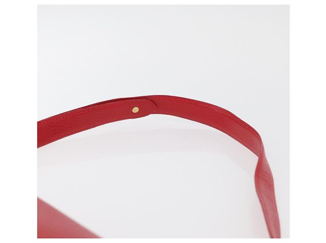 CARTIER Must Line Borsa a Spalla in Pelle Rossa Oro Auth 176870A Rosso D'oro - vista 8