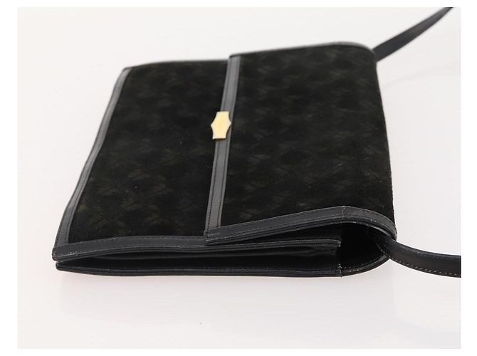 Borsa a Spalla Salvatore Ferragamo in Camoscio 2 Set Nero Auth ti3904 - vista 12