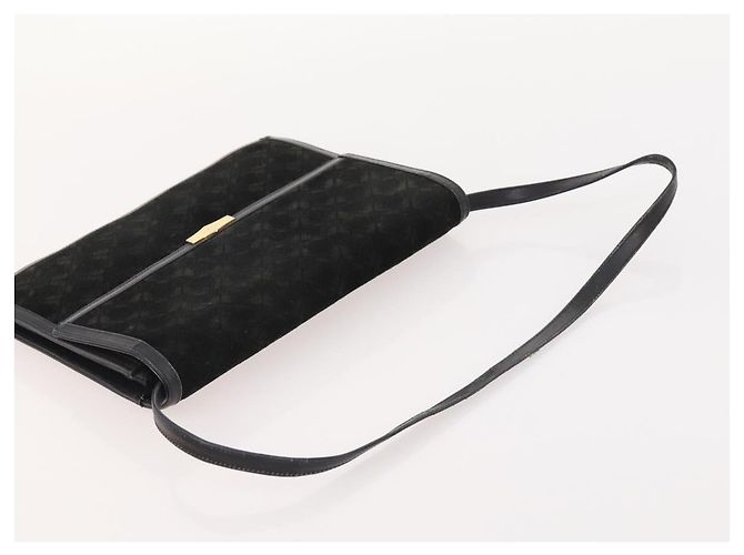 Borsa a Spalla Salvatore Ferragamo in Camoscio 2 Set Nero Auth ti3904 - vista 13