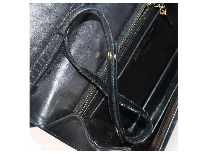 Borsa a Spalla Salvatore Ferragamo in Camoscio 2 Set Nero Auth ti3904 - vista 17