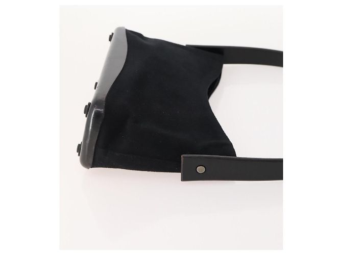 Borsa a Spalla Salvatore Ferragamo in Camoscio 2 Set Nero Auth ti3904 - vista 4