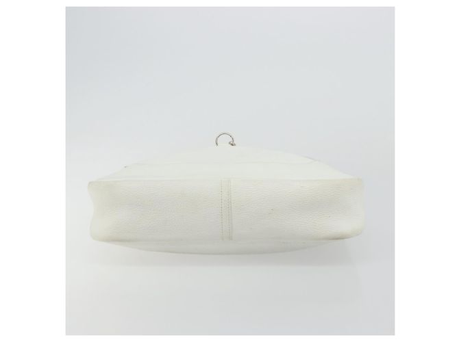 Hermès HERMES Borsa a Spalla Trim 35 in pelle Togo Bianco Argento Auth 176262A - vista 9