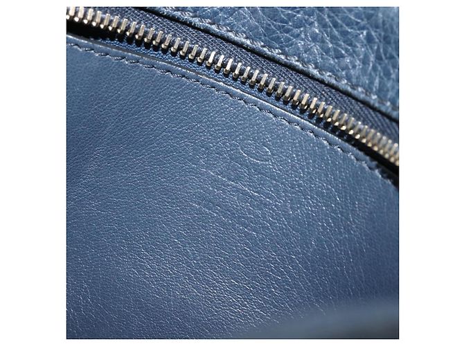VALENTINO Borsa a Spalla Rock Studs in Pelle Blu Navy e Oro Auth BA12296A D'oro - vista 19