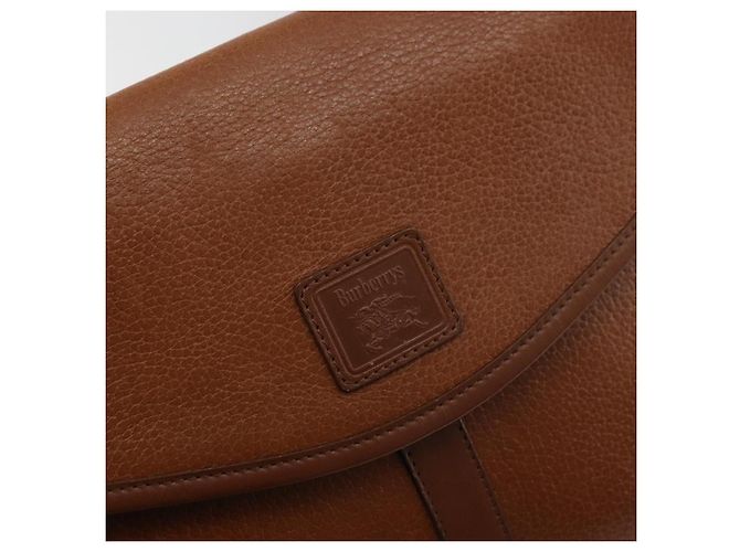 Borsa a Spalla Burberrys in Pelle Beige Oro Auth bs34683 D'oro - vista 14