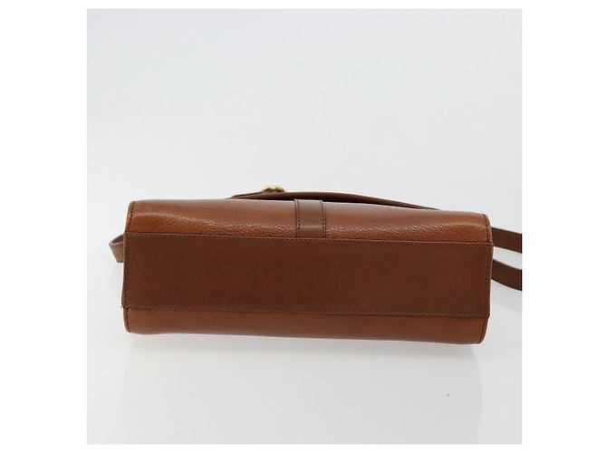 Borsa a Spalla Burberrys in Pelle Beige Oro Auth bs34683 D'oro - vista 9