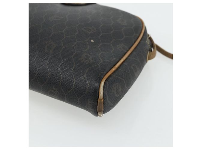 Borsa a Spalla in Tela Honeycomb PVC Nera e Dorata Christian Dior Auth ka4124 Nero D'oro - vista 10