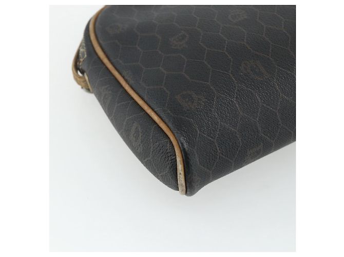 Borsa a Spalla in Tela Honeycomb PVC Nera e Dorata Christian Dior Auth ka4124 Nero D'oro - vista 11