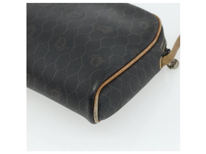 Borsa a Spalla in Tela Honeycomb PVC Nera e Dorata Christian Dior Auth ka4124 Nero D'oro - vista 12