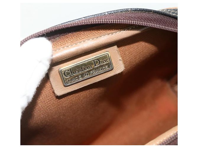 Borsa a Spalla in Tela Honeycomb PVC Nera e Dorata Christian Dior Auth ka4124 Nero D'oro - vista 15