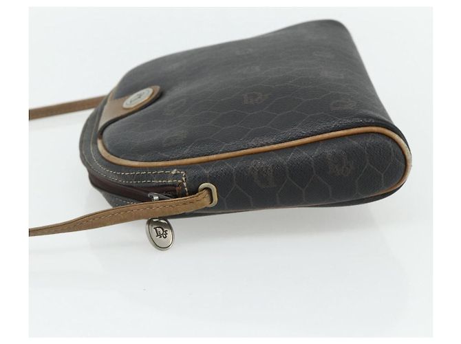 Borsa a Spalla in Tela Honeycomb PVC Nera e Dorata Christian Dior Auth ka4124 Nero D'oro - vista 4