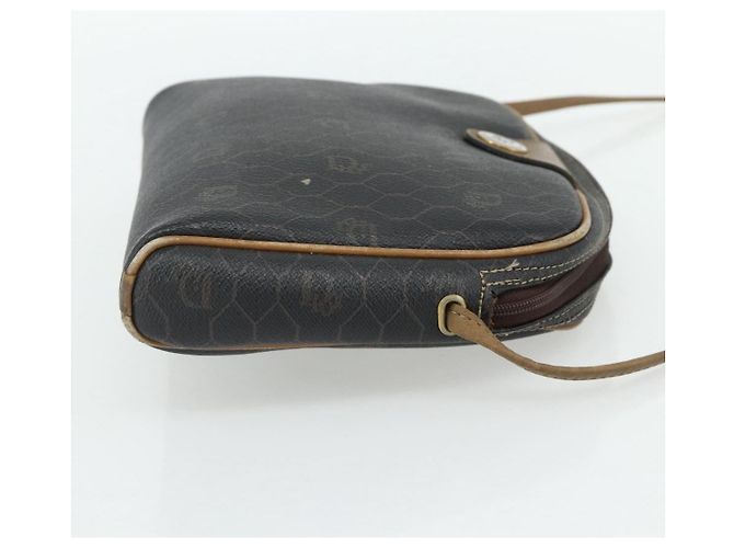 Borsa a Spalla in Tela Honeycomb PVC Nera e Dorata Christian Dior Auth ka4124 Nero D'oro - vista 5