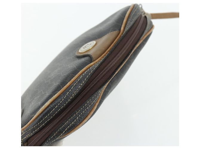 Borsa a Spalla in Tela Honeycomb PVC Nera e Dorata Christian Dior Auth ka4124 Nero D'oro - vista 6