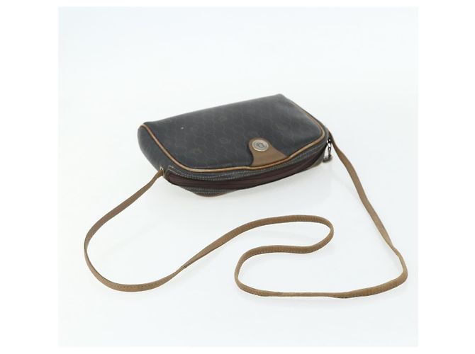 Borsa a Spalla in Tela Honeycomb PVC Nera e Dorata Christian Dior Auth ka4124 Nero D'oro - vista 7