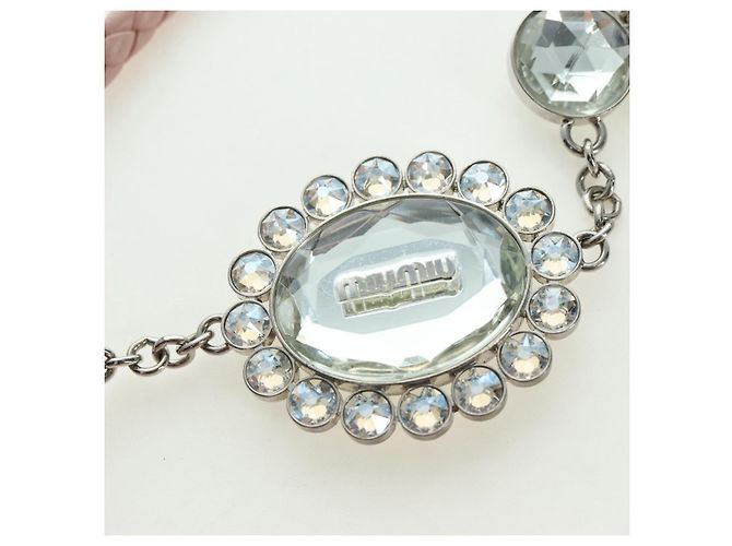 Borsa a Spalla Miu Miu Matelassé in Pelle 2 in 1 Rosa Argento Auth 176382SAM - vista 12