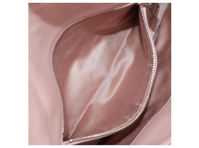 Borsa a Spalla Miu Miu Matelassé in Pelle 2 in 1 Rosa Argento Auth 176382SAM - vista 26