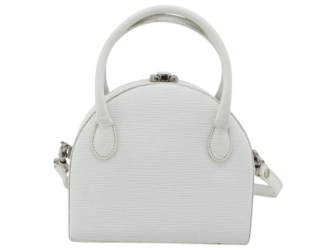 FENDI Borsa a Mano in Pelle 2 in 1 Bianca Argento Auth ka4058 Bianco - vista 3
