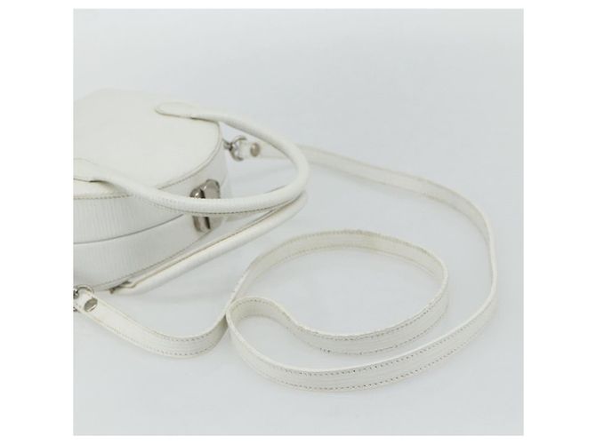 FENDI Borsa a Mano in Pelle 2 in 1 Bianca Argento Auth ka4058 Bianco - vista 7