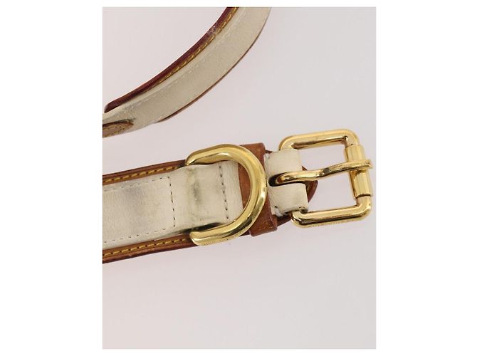 Cintura LOUIS VUITTON in tela e pelle 2 pezzi Rosa Beige LV Auth ti3901 - vista 13