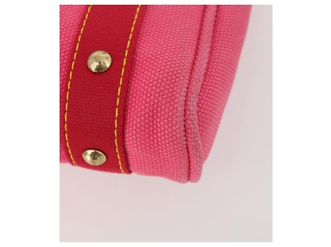 Cintura LOUIS VUITTON in tela e pelle 2 pezzi Rosa Beige LV Auth ti3901 - vista 7