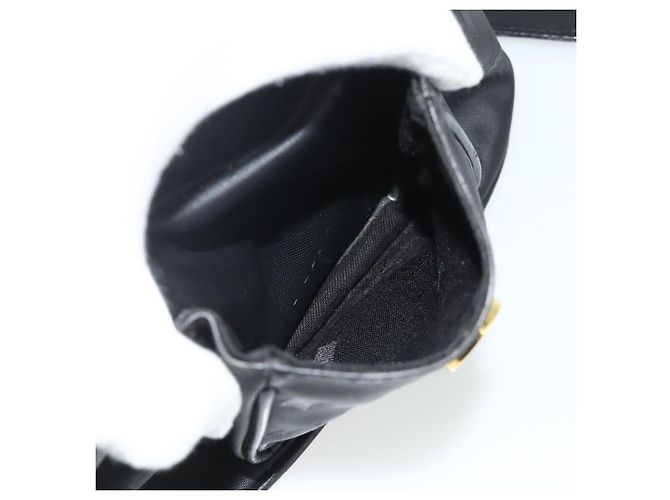 MCM Vicetos Logogram Zaino PVC Nero Oro Auth bs34507 D'oro - vista 22