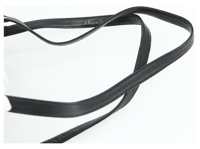 MCM Vicetos Logogram Zaino PVC Nero Oro Auth bs34507 D'oro - vista 9
