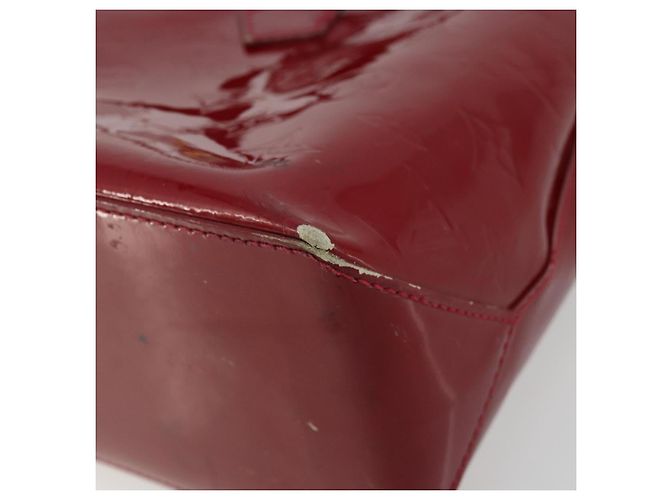 LOUIS VUITTON Borsa Wilshire PM Monogram Vernis Pomme D'amour M93642 Auth 177153 Rosso - vista 10