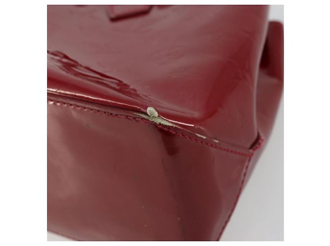 LOUIS VUITTON Borsa Wilshire PM Monogram Vernis Pomme D'amour M93642 Auth 177153 Rosso - vista 12
