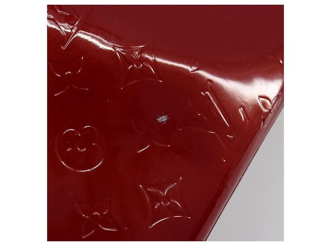 LOUIS VUITTON Borsa Wilshire PM Monogram Vernis Pomme D'amour M93642 Auth 177153 Rosso - vista 14