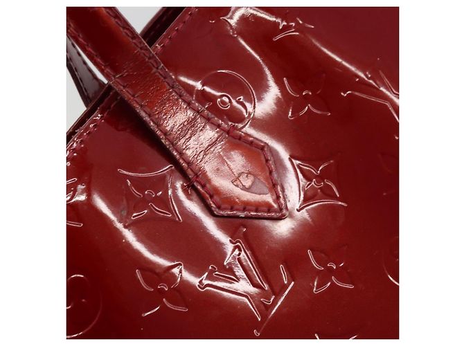 LOUIS VUITTON Borsa Wilshire PM Monogram Vernis Pomme D'amour M93642 Auth 177153 Rosso - vista 15