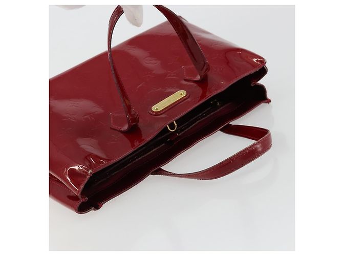 LOUIS VUITTON Borsa Wilshire PM Monogram Vernis Pomme D'amour M93642 Auth 177153 Rosso - vista 6