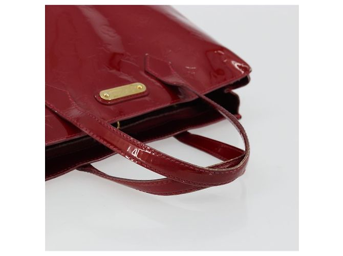 LOUIS VUITTON Borsa Wilshire PM Monogram Vernis Pomme D'amour M93642 Auth 177153 Rosso - vista 7