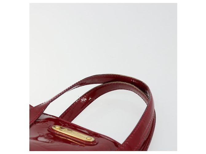 LOUIS VUITTON Borsa Wilshire PM Monogram Vernis Pomme D'amour M93642 Auth 177153 Rosso - vista 8