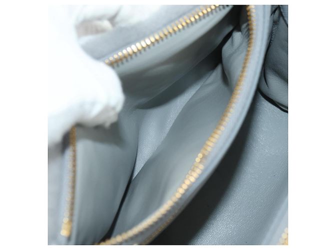 PRADA MONTONE Borsa a Spalla in Pelliccia Sintetica Galleria Fur 2way Grigio Oro Auth ki6631M Marrone D'oro - vista 20