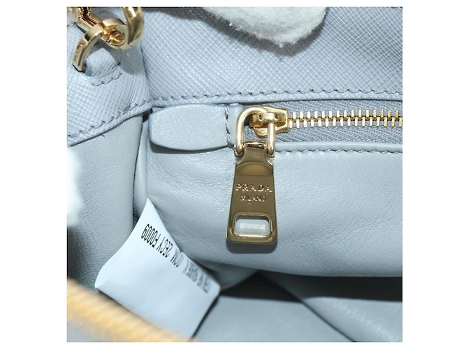 PRADA MONTONE Borsa a Spalla in Pelliccia Sintetica Galleria Fur 2way Grigio Oro Auth ki6631M Marrone D'oro - vista 25