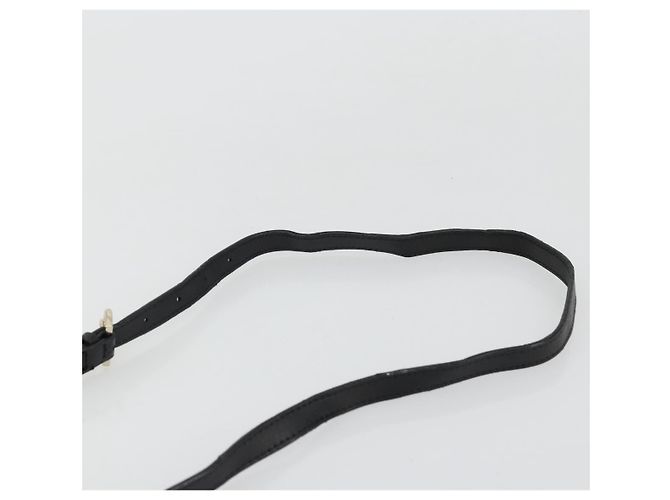 Salvatore Ferragamo Borsa a Spalla Gancini Chain in Pelle Nera Oro Auth 176787 Nero D'oro - vista 8