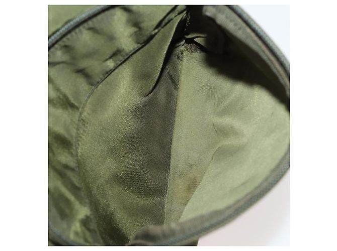 Zaino PRADA in nylon khaki argento autentico 174854 Cachi - vista 28