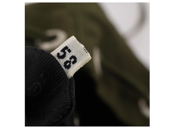 Zaino PRADA in nylon khaki argento autentico 174854 Cachi - vista 29